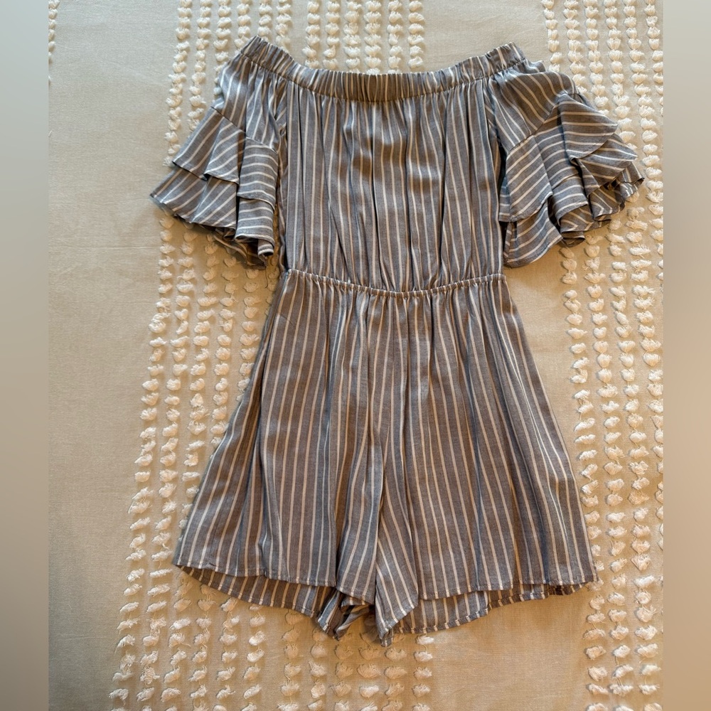 ADORA Boutique Striped Romper